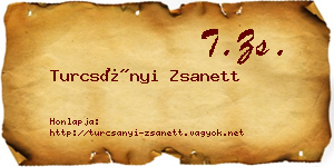 Turcsányi Zsanett névjegykártya